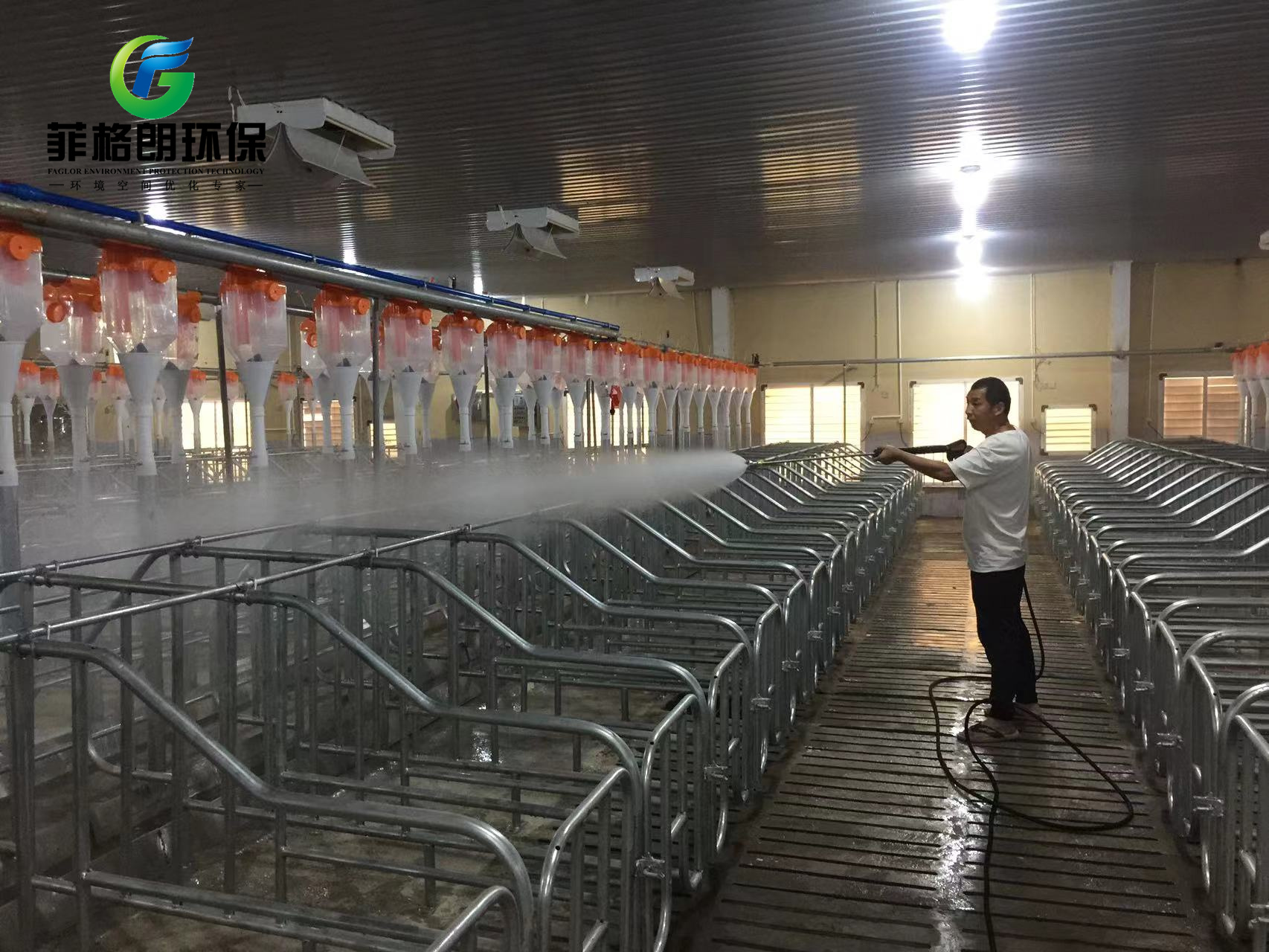 雲南聖基光電生豬養殖接入菲格朗中央清洗系統插圖2